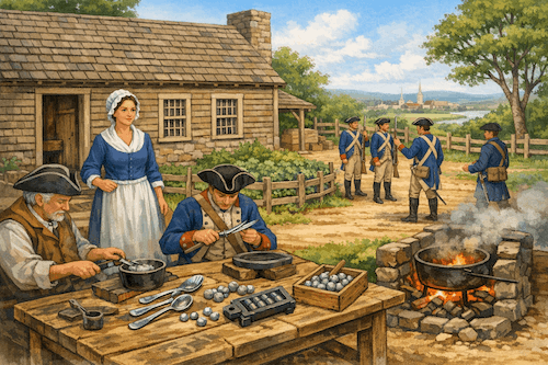 Abigail Adams caring for the home front during the Revolutionary War