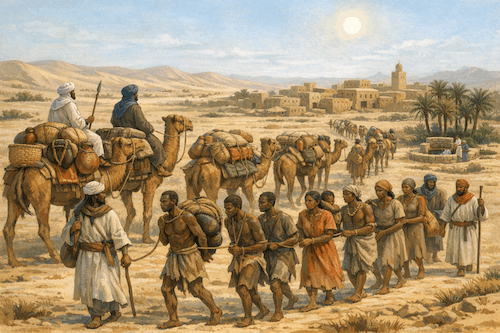 Ancient African Trade Caravan