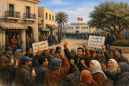 Tunisia 2010 Street Protest