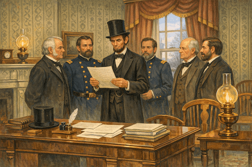 Emancipation Proclamation Signing in the White House