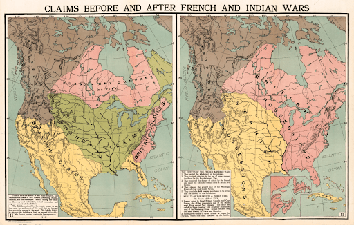 A pair of historical maps titled