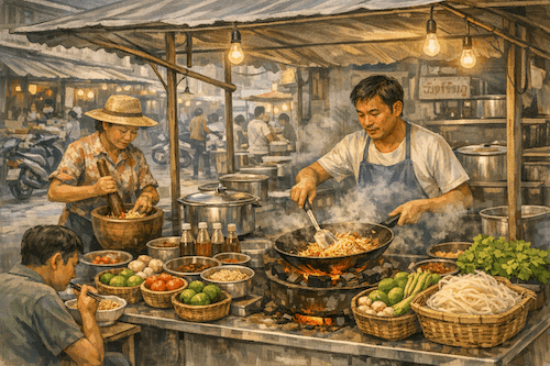 Street Food Stall in Bangkok